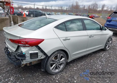 2017 Hyundai Elantra Limited из США, поврежденный, VIN 5NPD84LFXHH026217